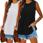 Zeagoo 2 Pack Tank Tops Sleeveless Basic Shirts