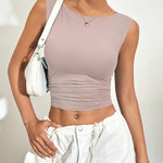 Zeagoo Going Out Tops Slim Fit Sleeveless Crop Tank Tops