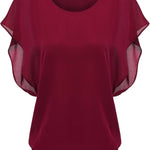 Zeagoo Batwing Chiffon Blouse Tunic T-Shirt (DE Only)