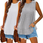 Zeagoo 2 Pack Tank Tops Sleeveless Basic Shirts