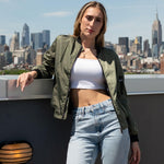 Zeagoo Bomber Jacket Women's Short Blouson Jacket (DE Only)