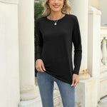 Zeagoo 3 Pack Long Sleeve Shirts for Women Loose Fit Basic Tee Tops