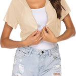 Zeagoo Bolero Chiffon Festive Short Sleeve Bolero Jacket (DE Only)