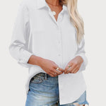 Zeagoo Blouses for Women Silk Button Down Shirts