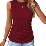 Zeagoo Ruched Tank Tops Dressy Casual Shirts