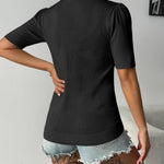 Zeagoo Short Sleeve Sweaters Soft Casual V Neck Pullover Tops