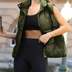 Zeagoo Women Puffer Vest Winter Warm Zip Up Padded Outerwear