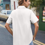 Zeagoo Blouse Women's Casual Short Sleeve Shirt (DE Only)