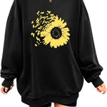 Zeagoo  Oversized Sweatshirts Graphic Print Tops