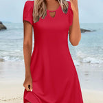 Zeagoo Women's Casual A-Line Dresses with Pockets Floral Tshirt Dress