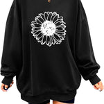 Zeagoo  Oversized Sweatshirts Graphic Print Tops