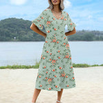 Zeagoo Summer Dresses Midi Tiered Casual Dress