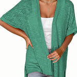 Zeagoo 3/4 Sleeve Cardigans Open Front Beach Coverup