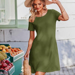 Zeagoo T-Shirt Dress Women's Summer Light Airy Beach Dress (DE Only)