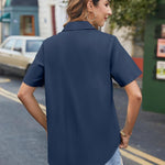 Zeagoo Blouse Women's Casual Short Sleeve Shirt (DE Only)