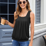 Zeagoo  Tank Tops Square Neck Loose Fit Going Out Tops