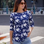 Zeagoo Women's Casual 3/4 Sleeve T-Shirts Cute Tunic Tops