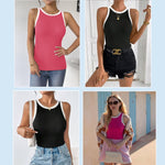 Zeagoo 2 Pack Tank Tops Sleeveless Ribbed Shirts