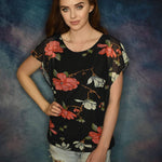 Zeagoo Batwing Chiffon Blouse Tunic T-Shirt (DE Only)