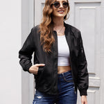 Zeagoo Bomber Jacket Women's Short Blouson Jacket (DE Only)