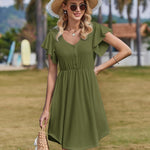 Zeagoo Summer Dress Women's Short Sleeve Dresses (DE Only)