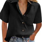 Zeagoo Blouse Women's Casual Short Sleeve Shirt (DE Only)