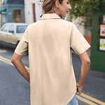 Zeagoo Blouse Women's Casual Short Sleeve Shirt (DE Only)