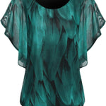 Zeagoo Batwing Chiffon Blouse Tunic T-Shirt (DE Only)