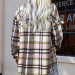 Zeagoo Women's Checked Shirt-Jacket