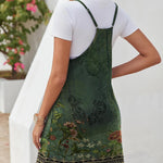 Zeagoo Casual Beach Dress Adjustable Strap Floral Boho Sundress