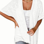 Zeagoo 3/4 Sleeve Cardigans Open Front Beach Coverup
