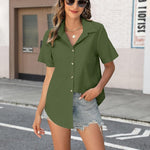 Zeagoo Blouse Women's Casual Short Sleeve Shirt (DE Only)