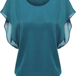 Zeagoo Batwing Chiffon Blouse Tunic T-Shirt (DE Only)
