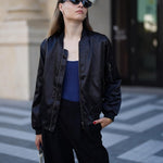 Zeagoo Bomber Jacket Women's Short Blouson Jacket (DE Only)