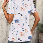Zeagoo Short Sleeve Shirts Dressy Tops with Pleats