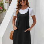 Zeagoo Casual Beach Dress Adjustable Strap Floral Boho Sundress
