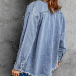 Zeagoo Jean Jackets Ripped Stretchy Denim Jean Jacket