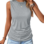 Zeagoo Ruched Tank Tops Dressy Casual Shirts
