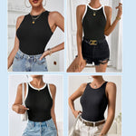Zeagoo 2 Pack Tank Tops Sleeveless Ribbed Shirts