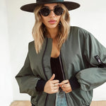 Zeagoo Bomber Jacket Women's Short Blouson Jacket (DE Only)