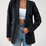 Zeagoo Casual Blazers Double Breasted Long Sleeve Work Office Blazer Jacket