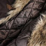 Faux Fur Collar Loose Thick Jacket