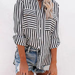 Zeagoo Long Sleeve Shirts V Neck Printed Pocket Shirt for Women Casual Business Work Office 2026 | Under $40