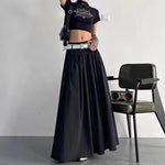 French Casual Loose Floor-length Skirt