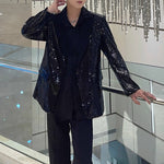 Sequined Loose Casual Suit Jacket