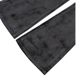 Glitter-coated Slim-fit Stacked Denim Flared Pants