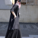 Japanese Loose Thin Chiffon Suit Cardigan