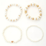 Camille™ | Beaded and Heart Bracelet Set