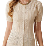 Women Vintage Short Sleeve Cardigan Elegant Button Up Bolero Shrugs for Dresses S-XXL - Zeagoo (Us Only)