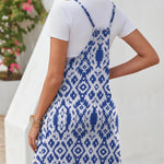 Zeagoo Casual Beach Dress Adjustable Strap Floral Boho Sundress